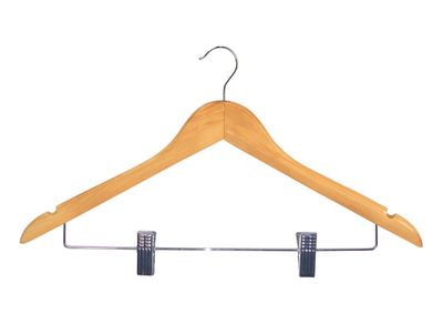 Corby - Gruccia con clip legno chiaro Burlington