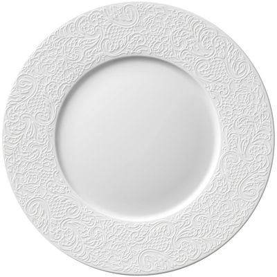 Degrenne - Piatto piano 32 cm Collection L Couture Bianco