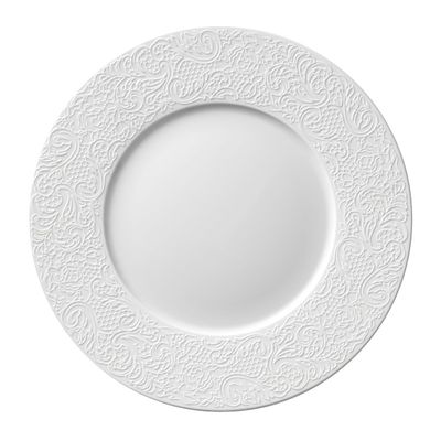 Degrenne - Piatto piano 28 cm Collection L Couture Bianco