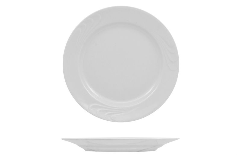 Lubiana - Piatto piano 25 cm Lidia Bianco