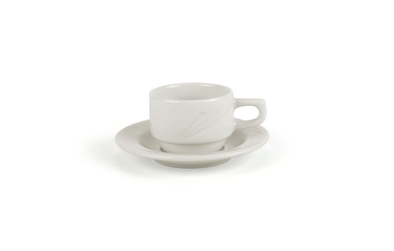 Lubiana - Tazza thè cilindrica con piattino 22 cl Arcadia