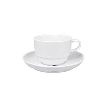 Güral Porselen - Tazza Caffè Impilabile 9 cl Delta Bianco