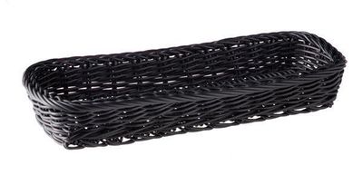 APS - Cesto rettangolare &quot;Economic&quot; 10 x 27 cm Nero