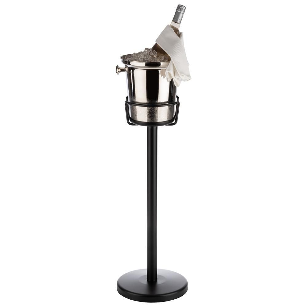 APS - Colonna per secchiello portabottiglie 71,5 x 26,5 cm Nero