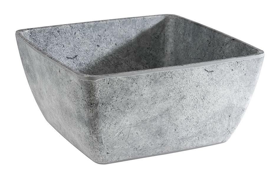 APS - Ciotola quadrata &quot;Element&quot; 25 x 25 cm 3,8L Grigio
