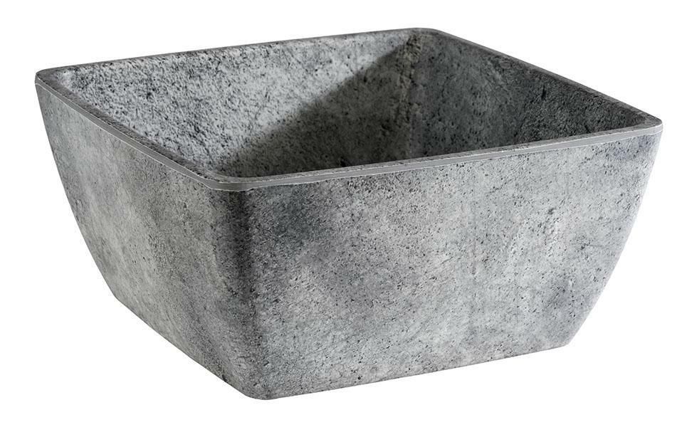 APS - Ciotola quadrata &quot;Element&quot; 19 x 19 cm 1,5L Grigio