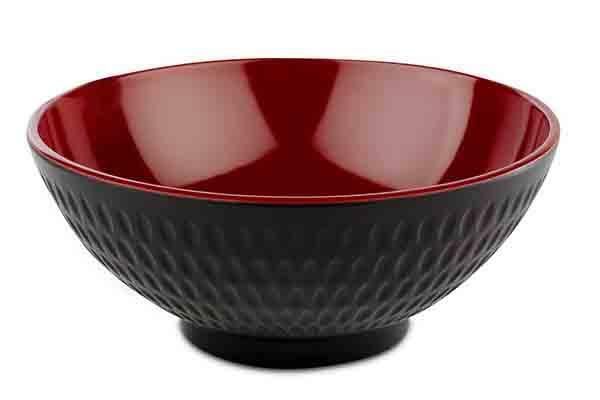 APS - Ciotola &quot;Asia Plus&quot; 16 cm Rosso, Nero