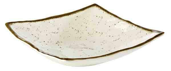 APS - Ciotola &quot;Stone Art&quot; 24 x 24 cm Bianco, Marrone