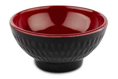 APS - Ciotola &quot;Asia Plus&quot; 7,5 cm Rosso, Nero