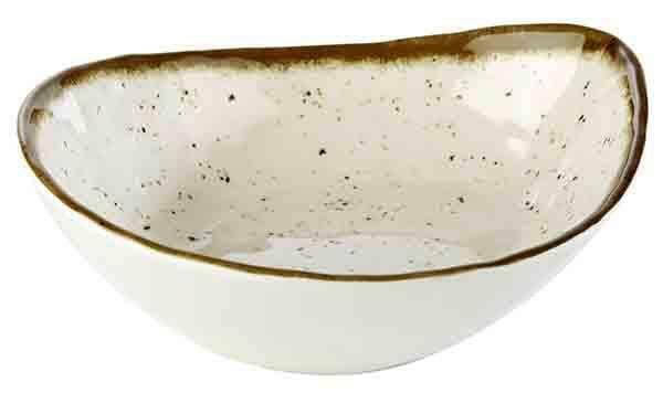 APS - Ciotola &quot;Stone Art&quot; 19 x 23 cm Bianco, Marrone