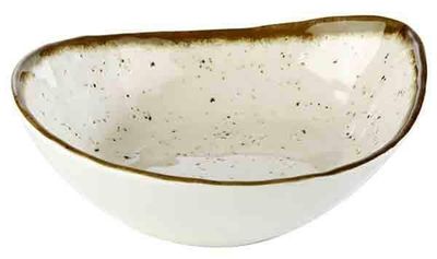 APS - Ciotola &quot;Stone Art&quot; 19 x 23 cm Bianco, Marrone