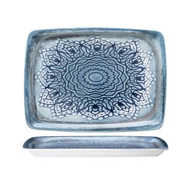 Güral Porselen - Vassoio Rettangolare 31 x 23 cm Blue Voyage