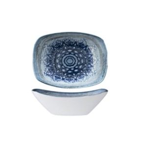 Güral Porselen - Coppetta Rettangolare 10 x 7,5 cm Blue Voyage