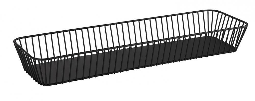 APS - Cesto GN 2/4 &quot;Urban&quot; 16,2 x 53 cm Nero