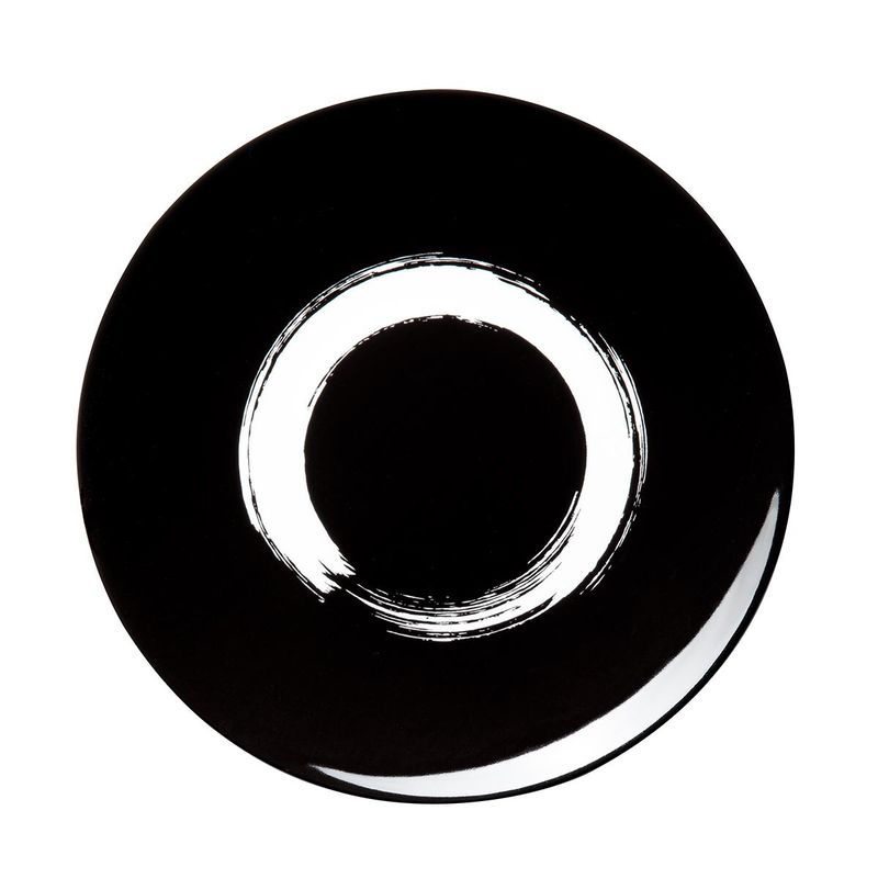 Degrenne - Piatto piano 20 cm Arty Creation Circle Nero