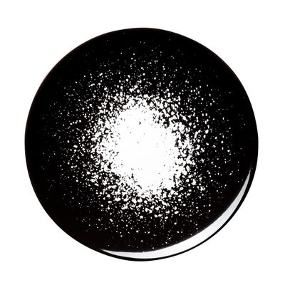 Degrenne - Piatto piano 20 cm Arty Creation Splash Nero