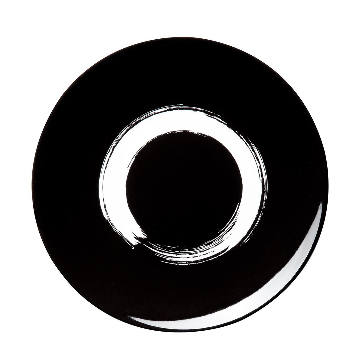 Degrenne - Piatto piano 20 cm Arty Creation Circle Nero