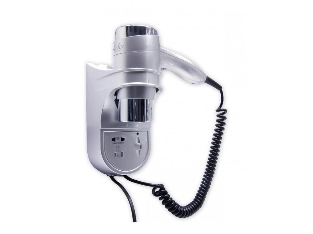 Tirolix - Asciugacapelli 1400W Shaver Argento