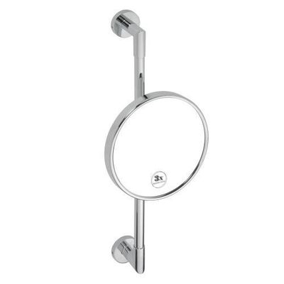 Tirolix - Specchio cosmetico su maniglione 20 cm Cromato