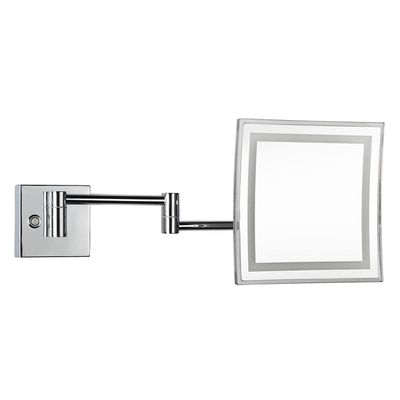 Tirolix - Specchio quadrato illuminato 22,5 x 22,5 cm Cromato
