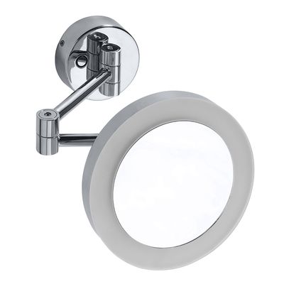 Tirolix - Specchio cosmetico con luce LED 20 cm Cromato