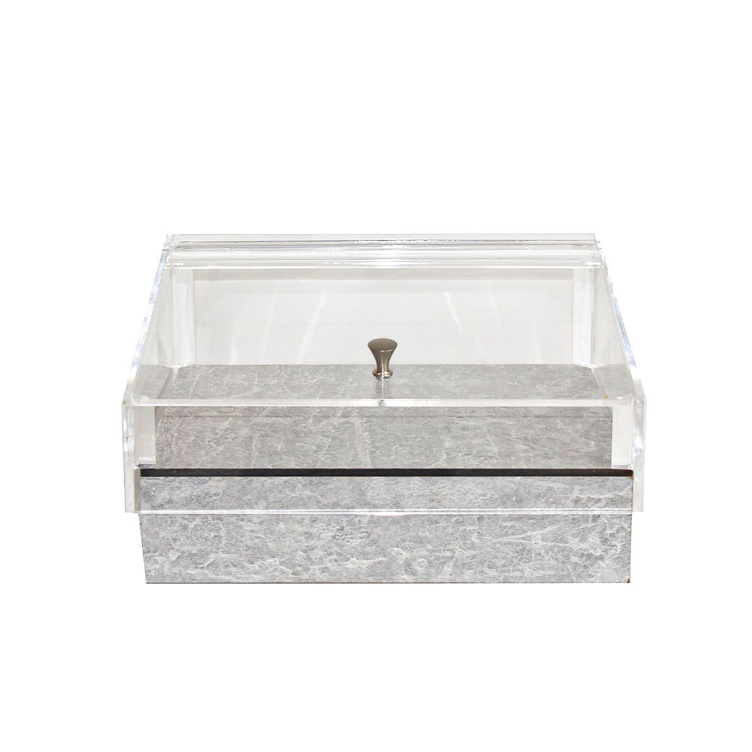 Yegam - Espositore Refrigerato Piannetto GN 1/2 Cemento T-Collection