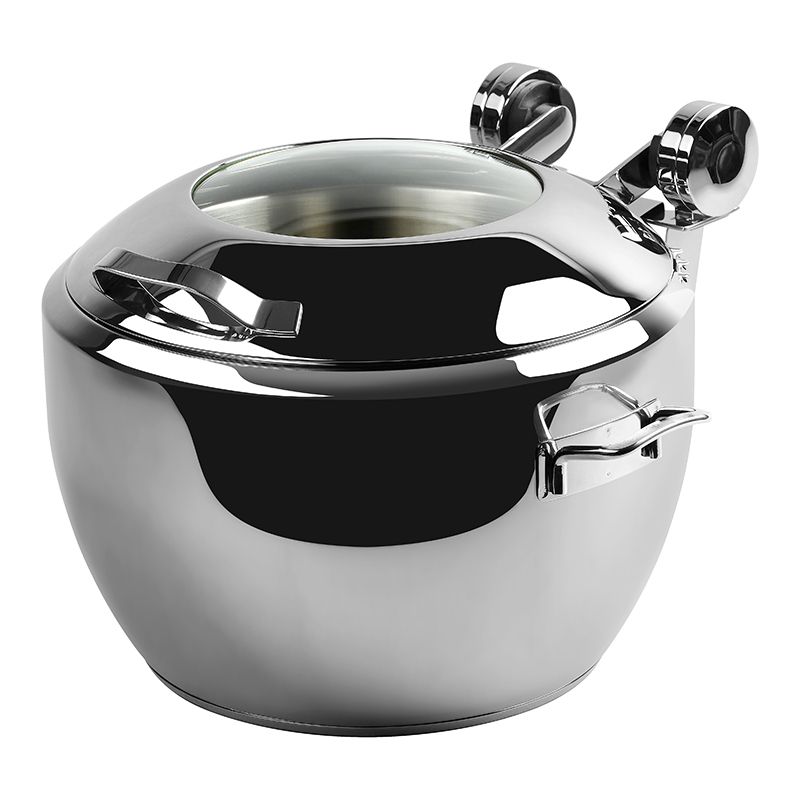 Yegam - Zuppiera con coperchio in vetro - 10 Ltr Smart