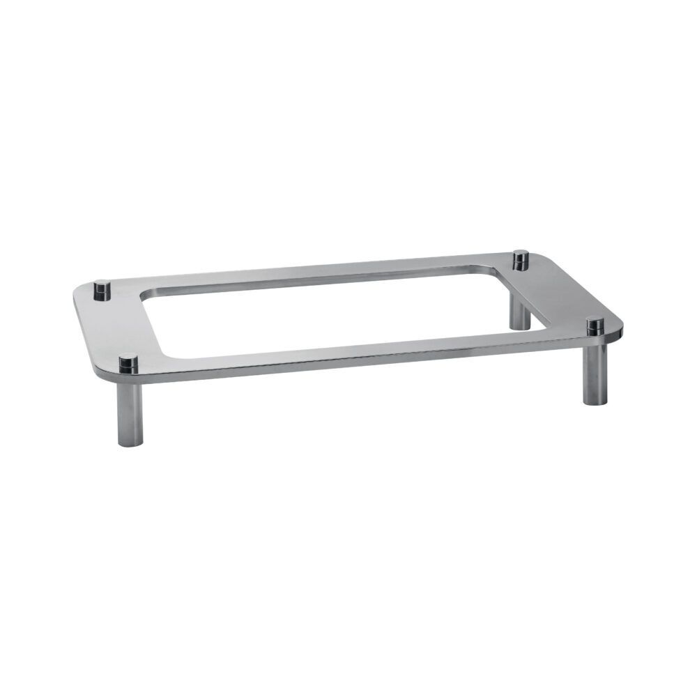 Yegam - Domino – Stand inox rettangolare GN 1/1 h 9 cm
