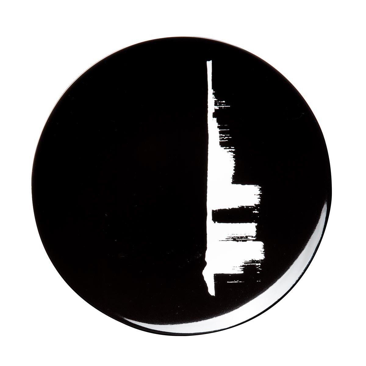 Degrenne - Piatto piano 20 cm Arty Creation Skyline Nero