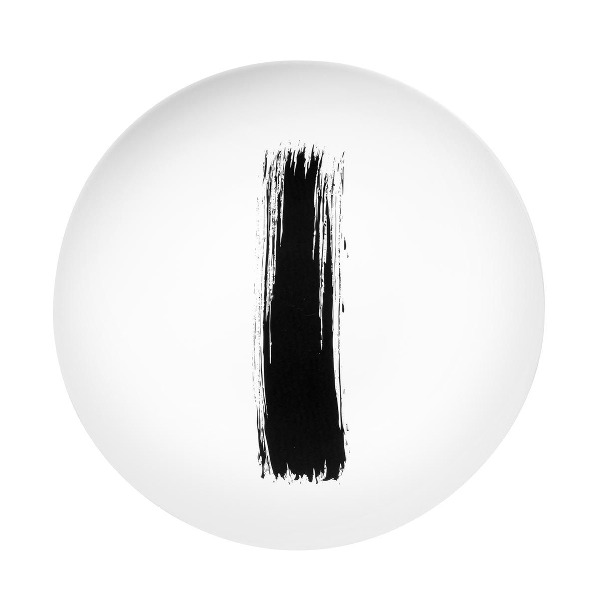 Degrenne - Piatto piano 29 cm Arty Creation Brush Bianco