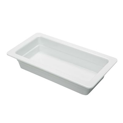 Tirolix - Vasca Gastronorm 1/3 32,5 x 17,5 cm Bianco Melamina