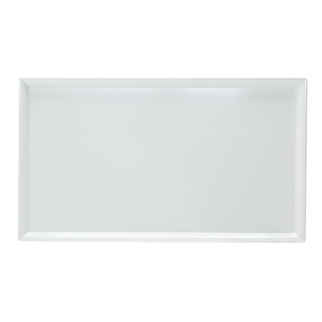 Tirolix - Piatto Rettangolare 42 x 24,5 cm Bianco Melamina