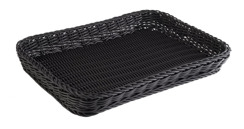APS - Cesto rettangolare &quot;Profi Line&quot; 30 x 40 cm Nero