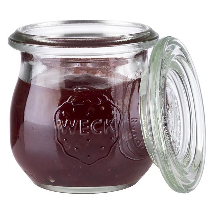 APS - Set 12 bicchieri con coperchio &quot;Weck&quot; 0,07L