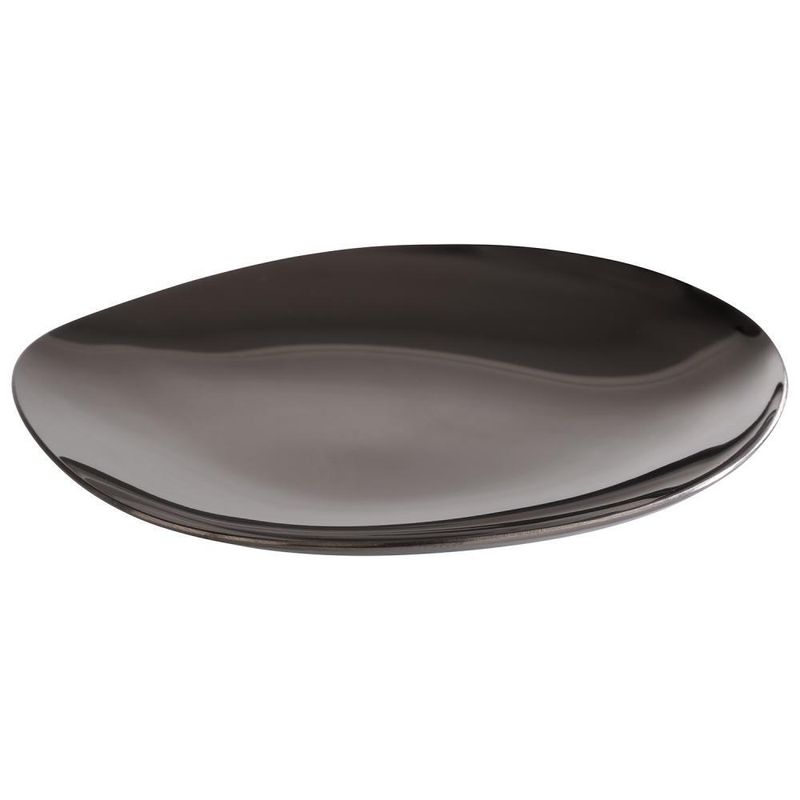 APS - Piattino 4 pz &quot;Pebbles&quot; 9 x 9 cm Nero