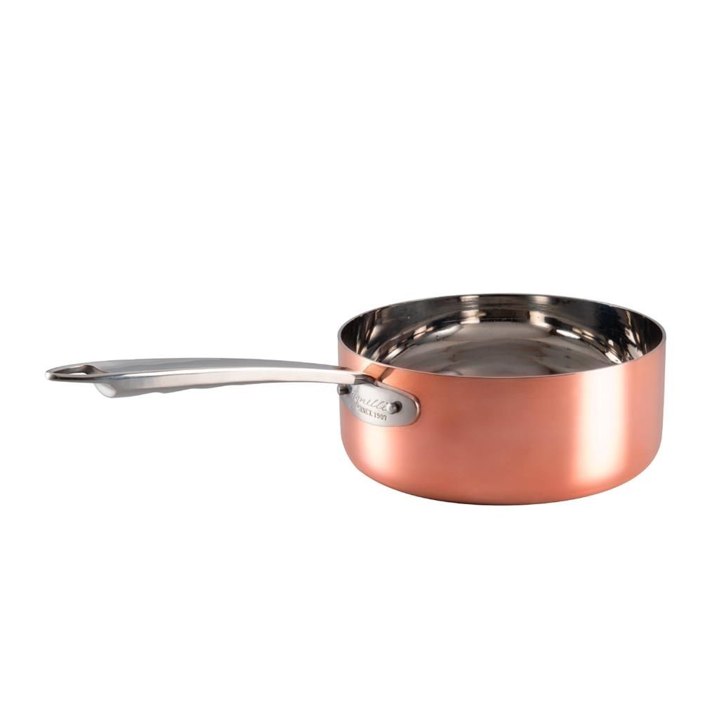 Agnelli - Casseruola Bassa 1 Manico 20 cm Copper 4 Induzione