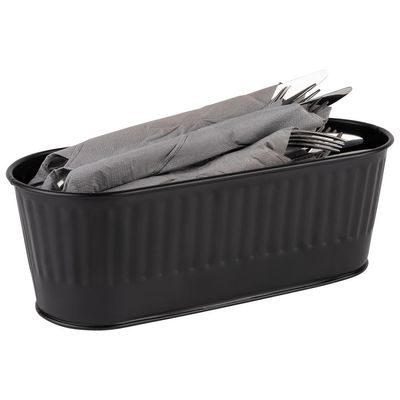 APS - Vassoio portaposate &quot;Utensilo&quot; 12 x 29,5 cm Nero