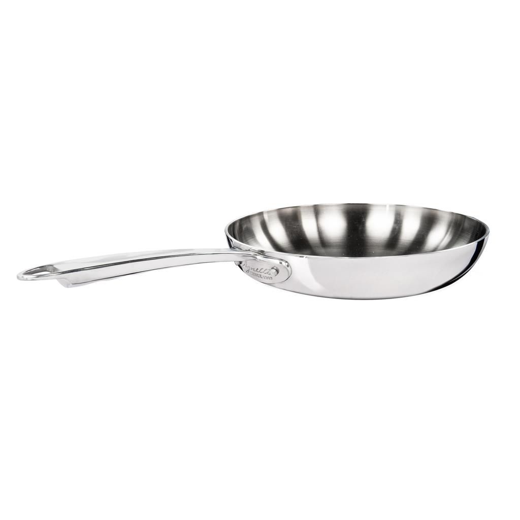 Agnelli - Padella 1 Manico 24 cm Alu-Inox 5-Ply Induzione