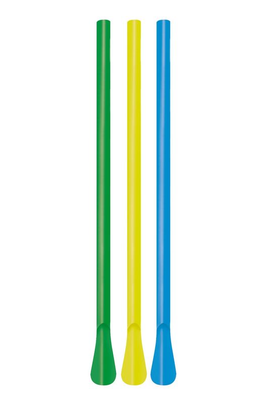 Byo - Cannucce per frappè colorate in pla 21 cm