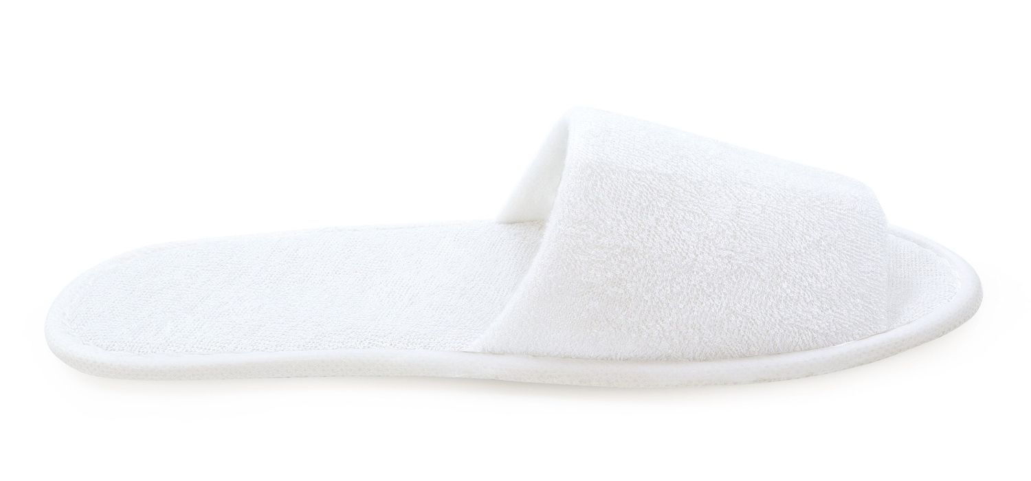 Byo - Ciabatte bianche con punta aperta 29 cm