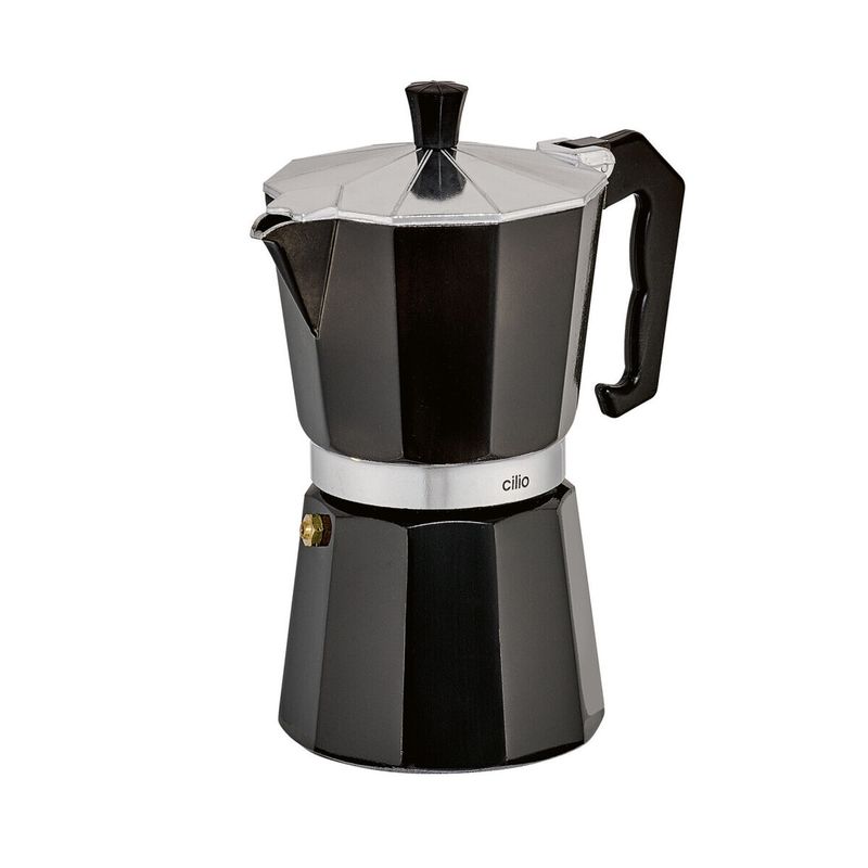 Caffettiera Classica 6 tazze Nero - cilio