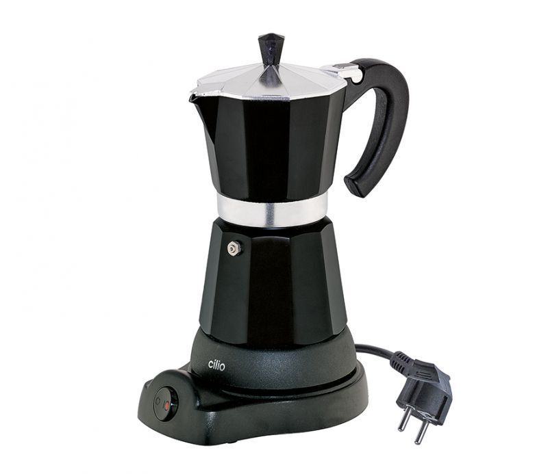 Caffettiera Elettrica Nera da 6 tazze Classico  - cilio