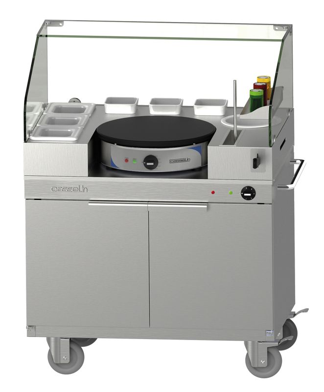 Casselin - Carrello per crepes 40 rimovibile