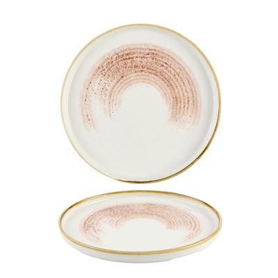 Churchill - Piatto con bordo verticale 21 cm Homespun Accents Coral Studio Prints