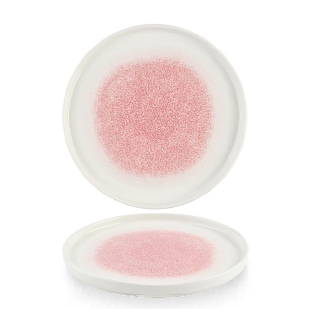 Churchill - Piatto con bordo verticale 26 cm Raku Rose Quartz Pink Studio Prints