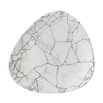 Churchill - Piatto triangolare 20,3 cm Kintsugi Agate Grey Studio Prints