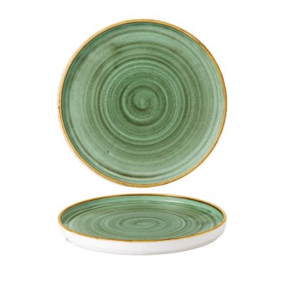 Churchill ​- Piatto con bordo verticale 26 cm Samphire Green