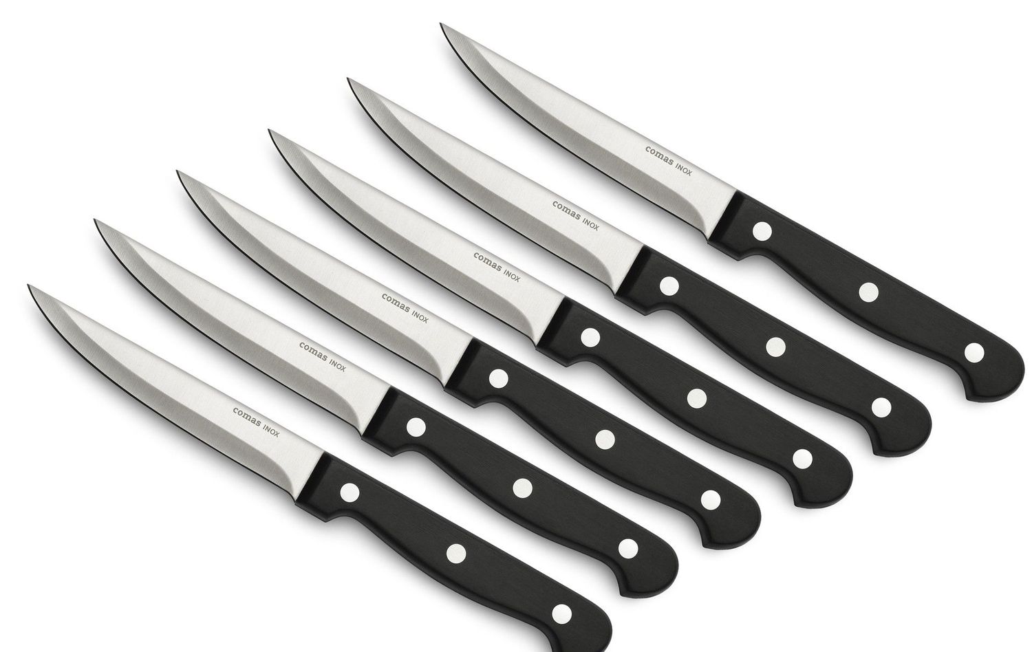 Comas - Set 6 coltelli bistecca lama liscia Chuleteros