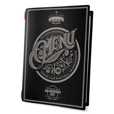 Dag Style - Menu Tattoo Nero A4 23,2x31,8 cm