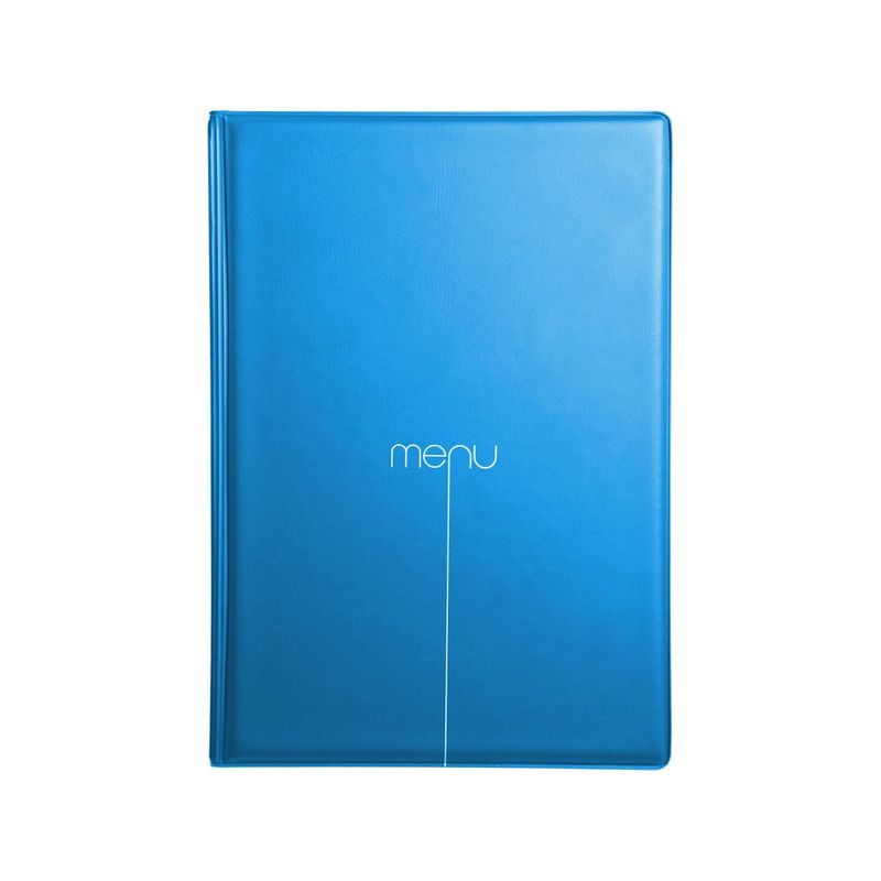 Dag Style - Porta Menu RISTO A5 scritta menu BLU 16,5x23,8 cm